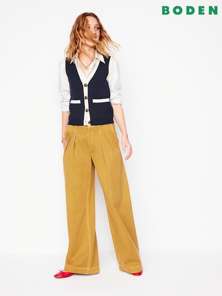 Boden Holly Knitted 100% Cotton Waistcoat (F52844) | 670 LEI