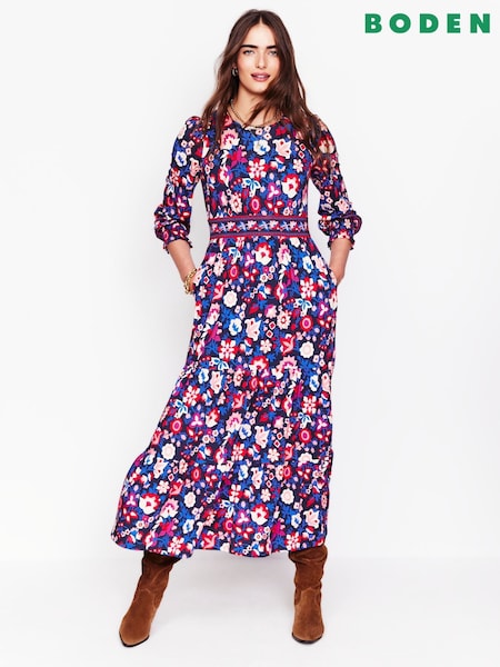 Boden Tabitha Tiered Jersey Dress (F52884) | ‏285 د.إ.‏