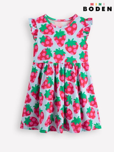 Boden Posie Frill Sleeve 100% Cotton Dress (F52893) | ‏106‏₪ - ‏116‏ ₪