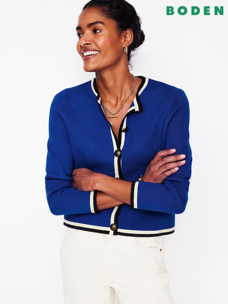 Boden Blue Holly Knitted Jacket (F52896) | €186