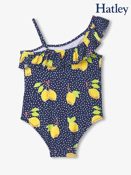 Hatley Blue Fresh Lemons Ruffle Trim Swimsuit (F52980) | €31
