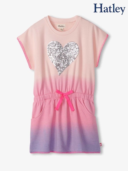 Hatley Pink Soft Dip Dye Pull On Dress (F53002) | 223 LEI