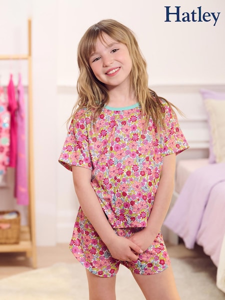 Hatley Pink Groovy Flowers Short Sleep Set (F53009) | €32