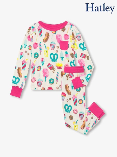 Hatley Cream Carnival Treats Bamboo Pyjamas Set (F53014) | €37