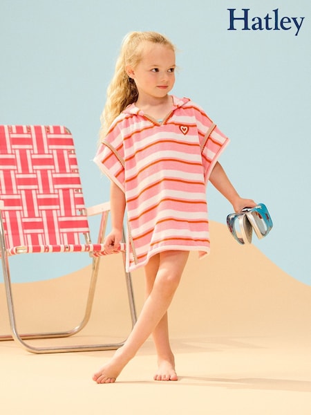Pink Stripes Hooded Cover-Up (F53048) | €44
