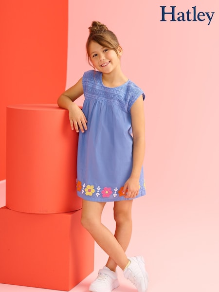 Hatley Blue Persian Jewel Crochet Bodice Dress (F53050) | 253 LEI