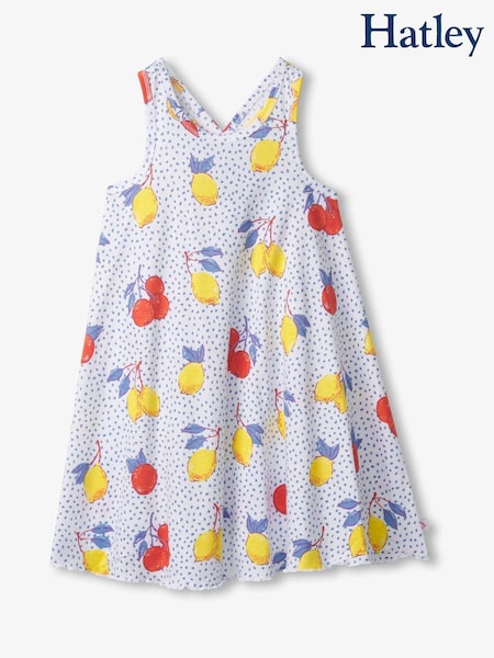 Hatley Fresh Citrus Trapeze White Dress (F53062) | €36