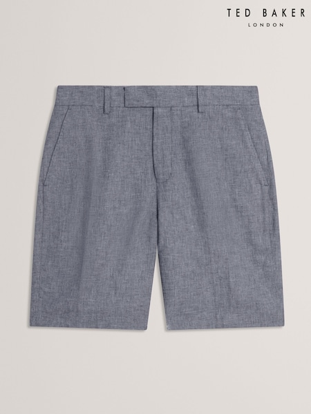 Ted Baker Blue Kenleys Linen Shorts (F53087) | R$ 780