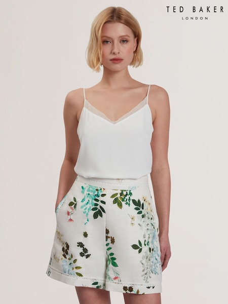 Ted Baker White Lulea-Chiffon Insert Cami Top (F53157) | €78