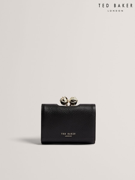 Ted Baker Black Small Roosa Rose Detail Leather Bobble Purse (F53177) | €106