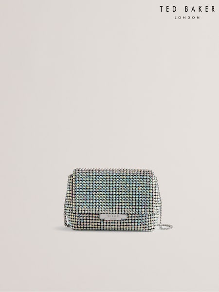 SILVER-COL - Ted Baker Gliters-Crystal Mini Cross-Body Bag (F53184) | 968 LEI
