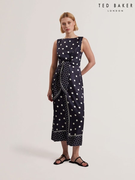 Ted Baker Malmoa-Knot Detail Wrap Over Midi Dress (F53187) | €237