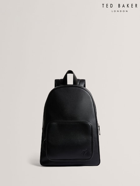Ted Baker Black Tairone PU Script Backpack (F53189) | €164