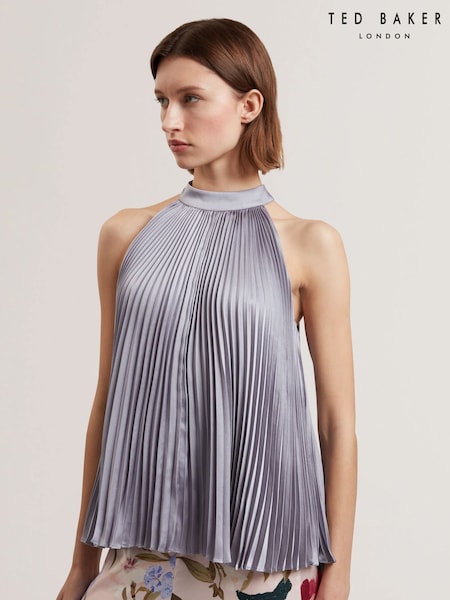 Violet - Bluză fără mâneci super Plisat Ted Baker Mamiia (F53233) | 961 LEI