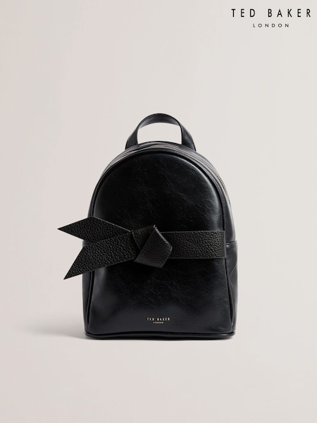 Ted Baker Black Jimliya-PU Bow Mini Backpack (F53251) | $175