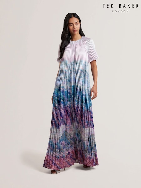 Ted Baker Deeliaa Short Sleeve Pleated Maxi Dress (F53260) | 466 €