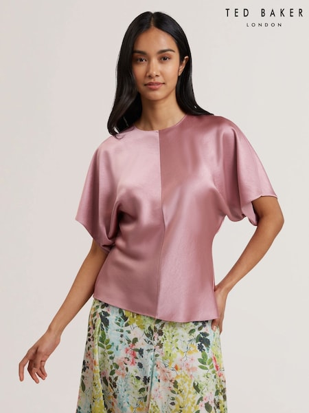 Ted Baker Pink Marada Slouch Sleeve Waisted Top (F53271) | 5,948 UAH