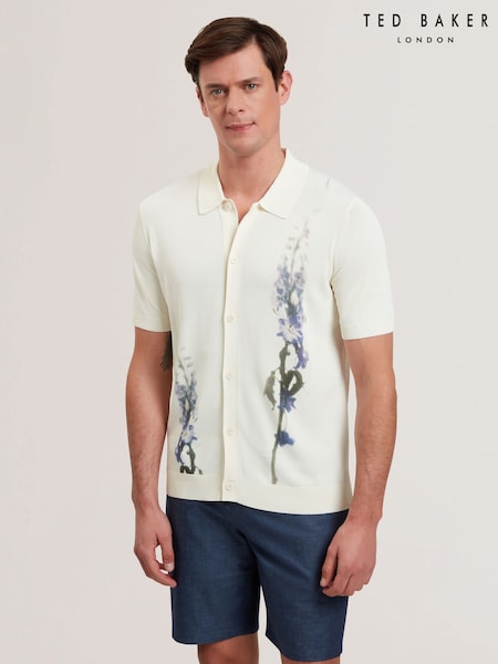 Ted Baker Cream Ruits Regular Floral Placement Shirt (F53275) | €158