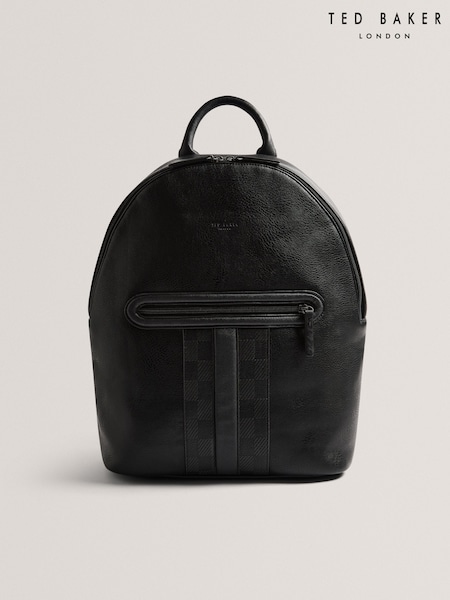 Ted Baker Black Waynor House Check PU Backpack (F53285) | €99