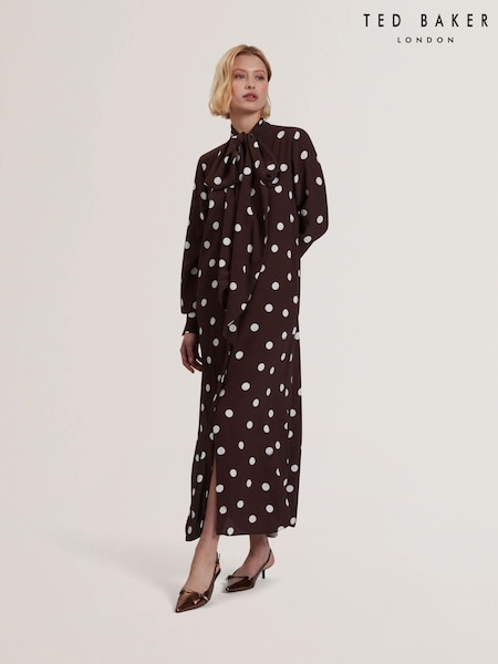 Ted Baker Elnie Scarf Detail Midi Dress (F53298) | €264