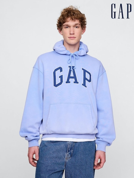 Gap Blue Vintage Soft Oversized Logo Hoodie (F53311) | €79