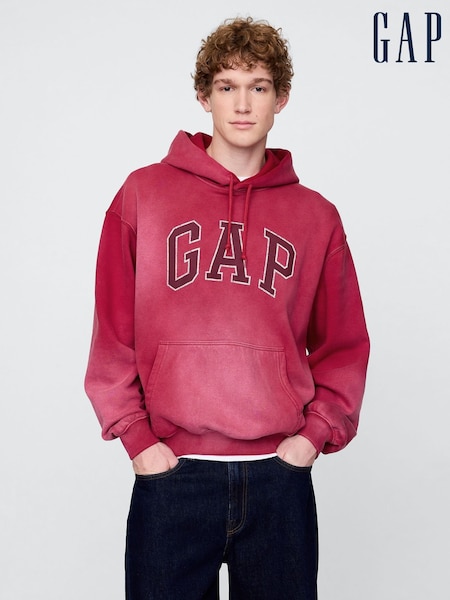Gap Red Vintage Soft Oversized Logo Hoodie (F53312) | €85