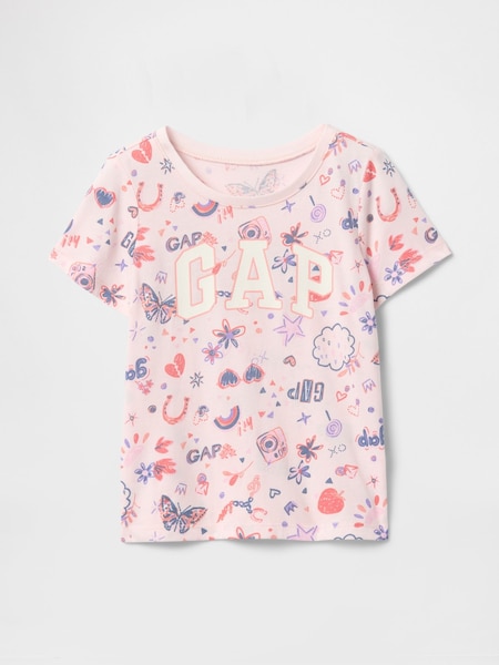 Gap Pink Short Sleeve Crew Neck Graphic T-Shirt (6mths-5yrs) (F53334) | €15