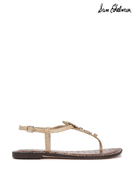Sam Edelman Regular Fit Cream Gigi Ray T Bar Sandals (F53366) | €172
