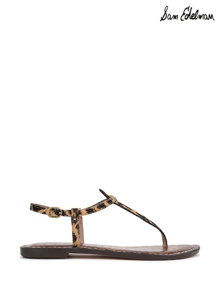 Sam Edelman Regular Fit Gigi T Bar Black Sandals (F53370) | $210