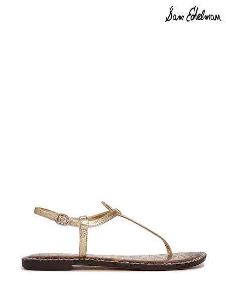 Sam Edelman Regular Fit Gigi T Bar Black Sandals (F53371) | ₪603
