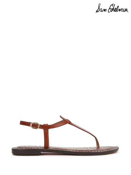 Sam Edelman Regular Fit Gigi T Bar Black Sandals (F53372) | ₪603