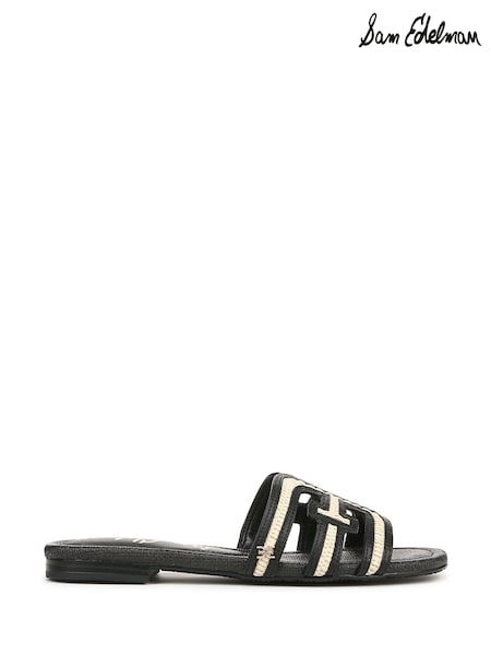 Sam Edelman Regular Fit Bay Multi Slider Black Sandals (F53375) | R$ 1.285