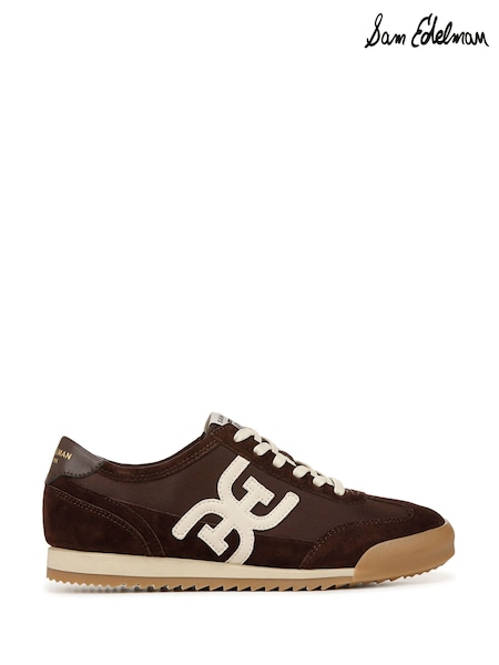 Sam Edelman Regular Fit Ivey Lace-Up Brown Trainers (F53379) | €173