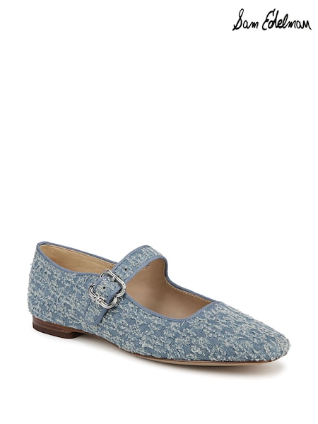 כחול  - Sam Edelman Regular Fit Michaela Mary Jane Shoes (F53385) | ‏754‏₪