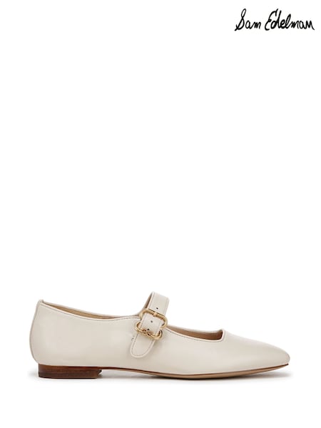 לבן - Sam Edelman Regular Fit Michaela Mary Jane Shoes (F53401) | ‏754‏₪