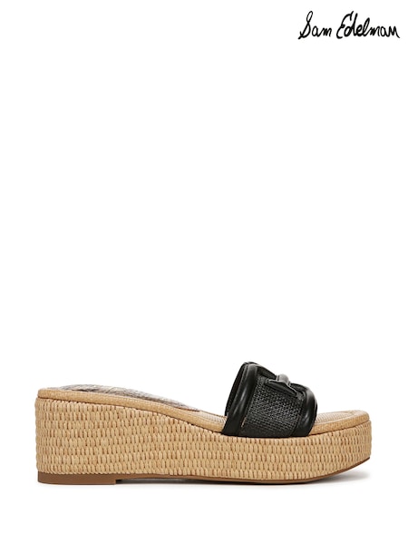 Sam Edelman Regular Fit Pauleena Slider Black Sandals (F53437) | €200