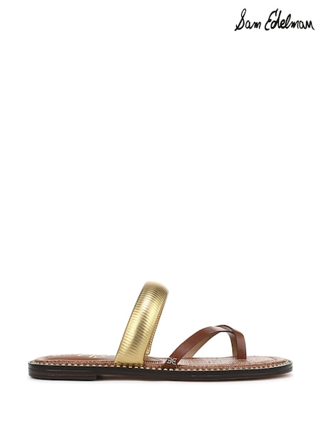 Sam Edelman Regular Fit Tillie Slider Brown Sandals (F53445) | ₪603