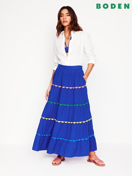 Boden Nadia Double Cloth Maxi Skirt (F53521) | ‏453‏₪