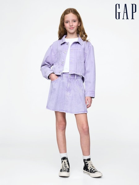 Gap Purple UltraSoft Denim Skirt (5-13yrs) (F53582) | €34