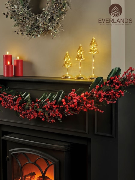 Everlands Red Berry 180cm Christmas Garland (F53789) | €54