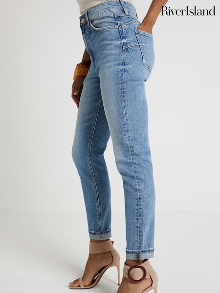 River Island Mom Fit High Rise Sculpt Jeans (F53894) | €60