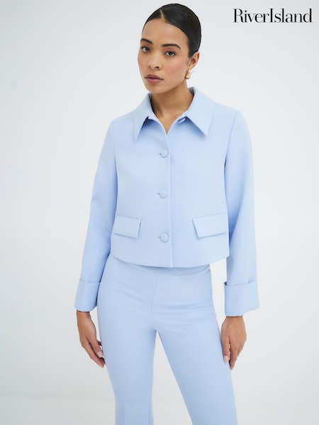 River Island Blue Structured Tailored Jacket (F53905) | €75