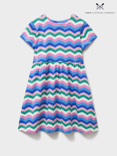 Crew Clothing Company Pink Jersey Printed Dress (F53938) | ₪111 - ₪131