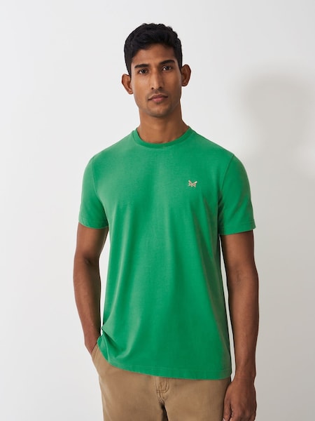 Crew Clothing Company Green Crew Classic 100% Cotton T-Shirt (F53955) | €33