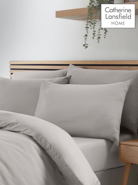 Catherine Lansfield 4 Pack Grey So Soft Non-Iron Pillowcases (F54127) | €13
