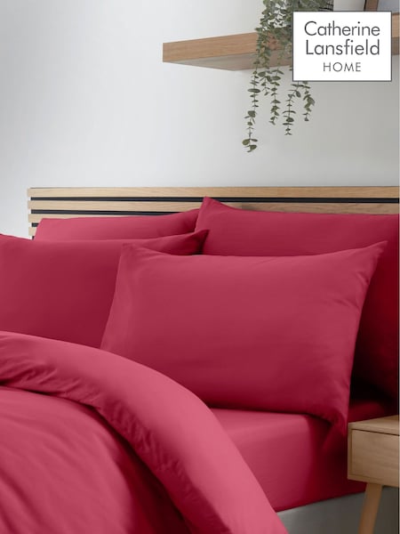 Catherine Lansfield 4 Pack Hot Pink So Soft Non-Iron Pillowcases (F54137) | €13.50