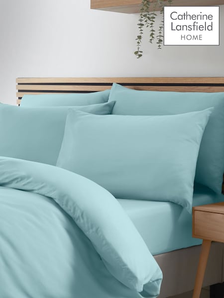Catherine Lansfield 4 Pack Duck Egg So Soft Non-Iron Pillowcases (F54138) | €13.50