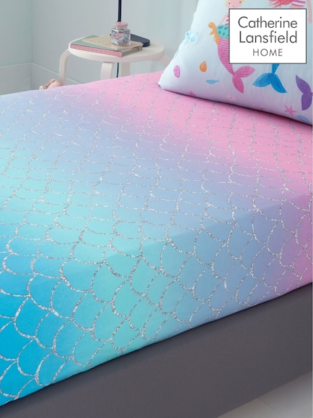 Catherine Lansfield Mermaid Ombre Fitted Sheet (F54166) | R$ 110 - R$ 130