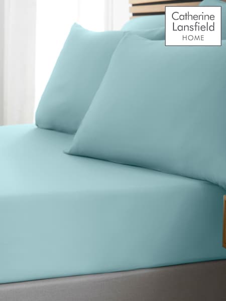 Catherine Lansfield Duck Egg So Soft Non-Iron Fitted Sheet (F54169) | €13 - €17
