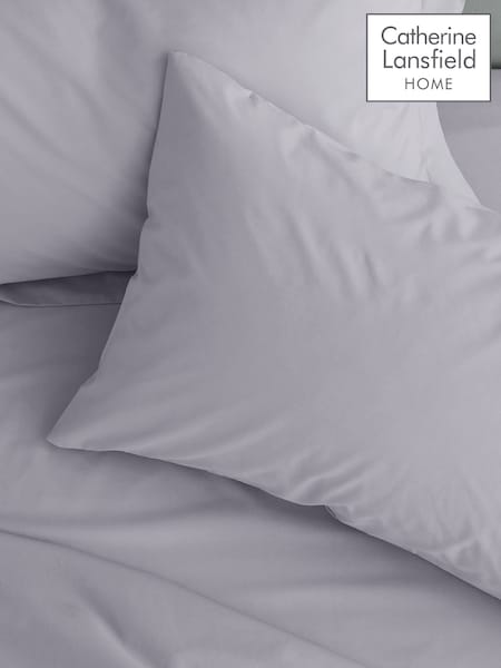 Catherine Lansfield Set of 2 Lilac Easy Iron Percale Pillowcases (F54177) | €13.50